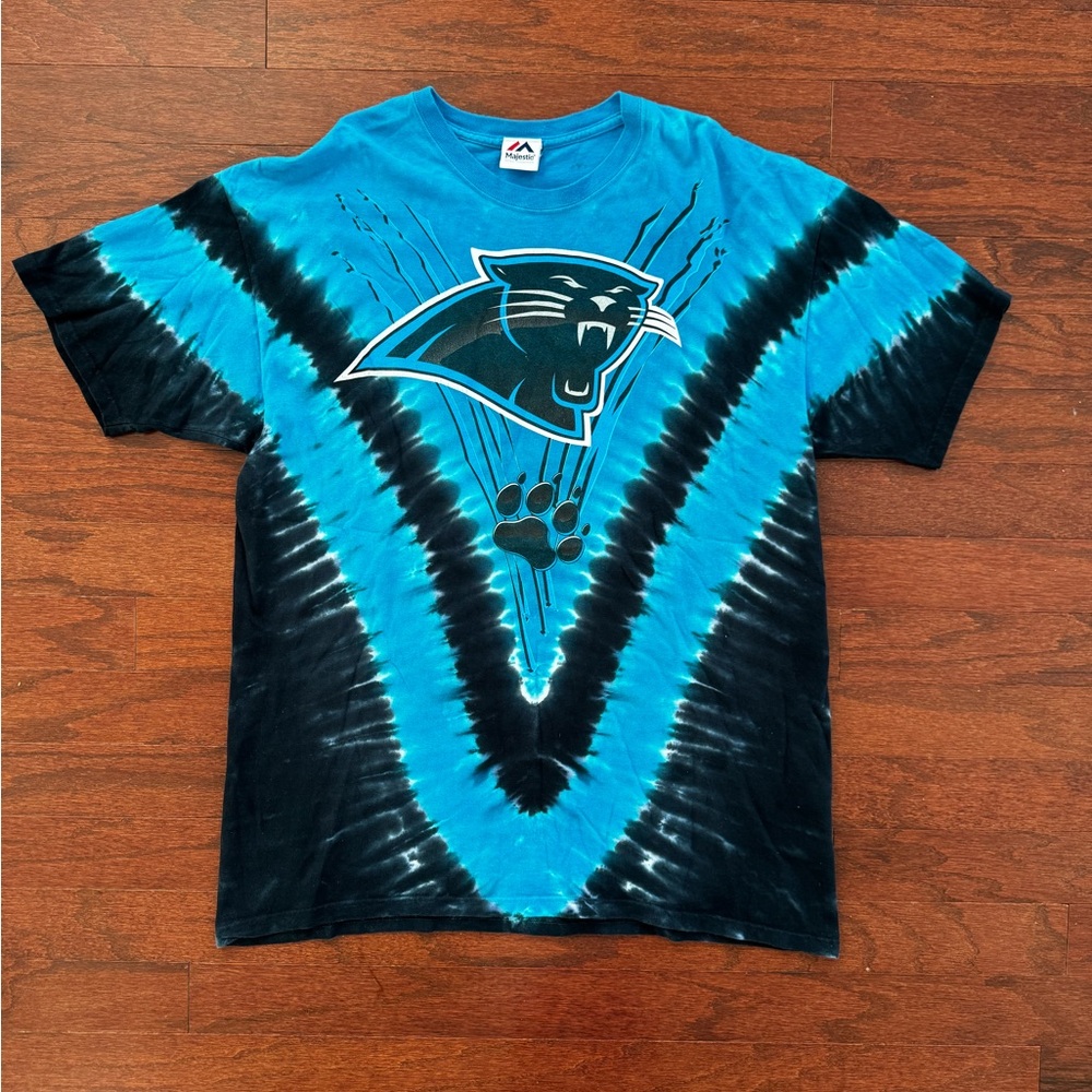 Majestic Carolina Panthers Tie-Dye T-Shirt